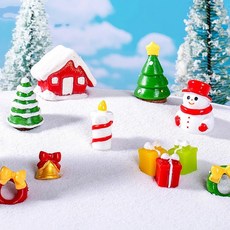 DIY 크리스마스 장식 소품 미니어쳐 디오라마 1.3X2.7cm C1014 13종 택1, 10개 묶음 / 약 1.3*2.7cm