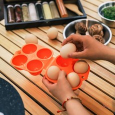 아트박스/와인앤쿡 휴대용 4구 계란케이스 1개(색상랜덤), FREE