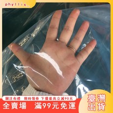 臺灣出貨 塑料布薄膜 透明防雨擋風遮蓋 加厚農用家用溫室大棚膜 塑料紙封窗布, 1個, 透明白膜6S（最薄款）,2米寬1米長