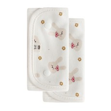 아기띠 커버 침받이 에르고 호환 힙시트 침패드 카시트 안전벨트 커버, 브라운바니 침받이, 1개