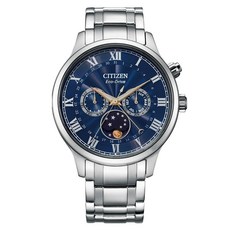 CITIZEN 星辰 光動能紳男月相手錶