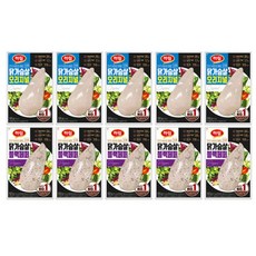 하림 닭가슴살오리지널 100g 5봉+닭가슴살블랙페퍼 100g 5봉, 오리지널+블랙페퍼+도시락