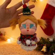 팝마트 크라이베이비 휴가 일기 인형옷 스웨터 모자 크로스백 방울목돌이 크리스마스 토끼인형, 아기가 없어요, 크리스마스 3피스 세트(모자+스웨터+목도리)