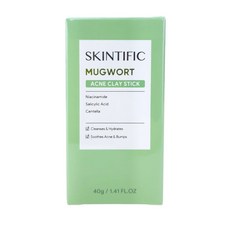 SKINTIFIC 艾草固體泥膜棒, 1個, 艾草固體泥膜棒40g(綠)