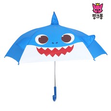핑크퐁 한폭POE 입체 유아동 47우산 키즈 유아 레인웨어 엄마상어 아빠상어 아기상어