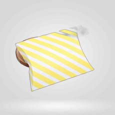 LETEO-친우코렉트 스트라이프 베개 선물상자 옐로우 미니 케이스 답례품 대