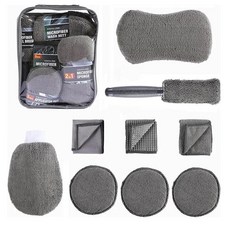 자동차 청소 키트 타이어 스폰지 브 초극세사 세척 장갑 청소에, 1개