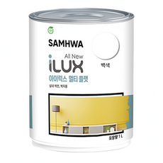 삼화페인트 아이럭스 멀티 무광 플랫 친환경 벽지용 수성, 백색, 1개