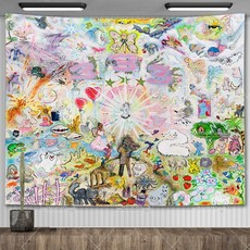 333 블레이드 태 트리 벽걸이 아트 터 침실 힙합 팝 음악 앨범 밈 태 트리 파티 배경 홈 장식