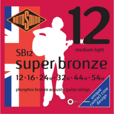 RotoSound 民謠吉他弦 鋼琴弦製程 12-54 紅銅/磷青銅, 詳見包裝