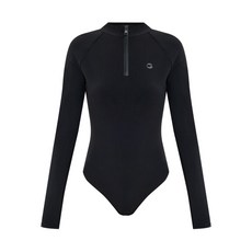 코페르니 지퍼 넥 긴소매 바디수트