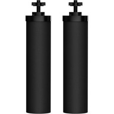 워터드롭 NSF/ANSI 42 및 372 표준 중력 정수기 베르키 BB9-2 블랙 필터 PF-2 불소 교체용 시스템 킹 탱크 시리즈, Black Carbon Filters