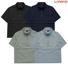 남자 여자 반팔 아웃도어 아노락 바람막이 자켓 점퍼, 라이트카키, 100(XL)