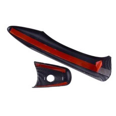 인피니티 카본 파이버 스타일 외부 도어 핸들 커버 트림 열쇠 구멍, 기본, 기본