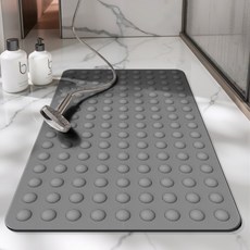 DEXI 미끄럼방지 매트 욕실 발매트 베란다 매트 화장실 바닥매트 욕조매트 친환경 미끄럼방지 다용도 욕실 발매트, 그레이, 1개