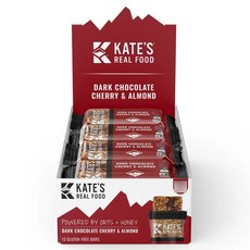 Kate's Real Food 黑巧克力櫻桃杏仁棒 12 塊, 1個, 744克