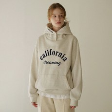 룸페커 켈더 프린팅 하프넥 기모 후드탑 218780