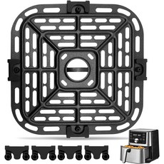 Instant Vortex 6 in 1 5.7QT 6QT Gourmia GAF735 6QT 오리지널 교체용 에어 프라이어 그릴 플레이트 그릴 팬 크리스퍼 플레이트 트레이 랙