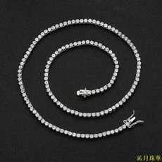 2mm包鑲網球鏈 歐美嘻哈風格 時尚潮流飾品, 金色,7inch(18cm)手鍊