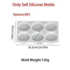 6캐비티 수지 두꺼운 코스터 실리콘 몰드 DIY 육각형 라운드 스퀘어 하트 완벽한 예술적 선물 우아한 홈 장, 05 Round
