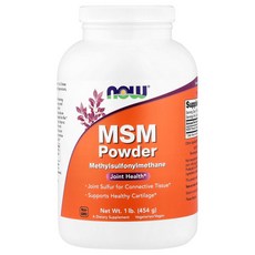 나우푸드 MSM 파우더 1800mg 454g 가루 분말 콜라겐 비건 미네랄 글루텐프리, 1개
