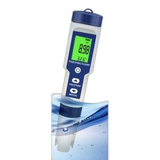 염분계 측정기 수족관 식당 산업용 가정용 고정밀 디지털 핸디형, 1개, 5-in-1 염온PH TDS EC