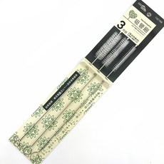 米諾諾 吸管刷3件組, 1個, 銀色