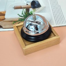 실버 메탈 콜벨 테이블종 테이블벨 호출벨 dir*2675Oa, 1개