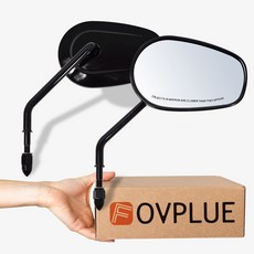 할리 호환 1982 2025 투어링 소프테일 스트리트 일렉트라 다이나 킹 용 글라이드 로드 백미러 스포츠스터 블랙, Black