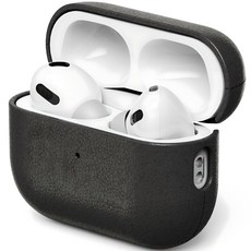 NUART AirPods 時尚皮革保護殼, AirPods Pro 2, 黑色