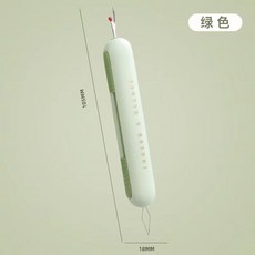 穿針拆線器 縫紉工具二合一, 1個, 綠色,穿針+拆線二合一拆線器
