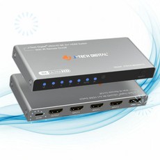 J-Tech Digital 제이텍 디지털 HDMI 선택기 셀렉터 스위치 4K 120Hz 2.1 4 in 1 Out 8K 60Hz KE