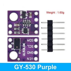 Arduino 호환 레이저 브레이크아웃 거리 ToF 센서 VL53L0X 모듈, 3PCS, GY-530 Purple