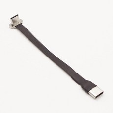 XILAGHY 직각 USB C 플랫 연장 케이블 암 코드 보조 수 고속 /3.9인치) 90도 휴대폰용(100MM 데이터 배터리 충전, 3.9in/100mm