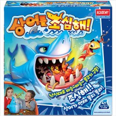 어린이낚시가족놀이 상어를 조심해 어린이 보드 게임 놀이 낚시 장난감, 본상품