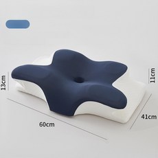 나비잠베개 경추베개 베개 메모리폼 나비잠, 1개, 네이비블루 2개