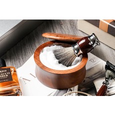 【FREED】實木刮鬍皂碗 - 理容系列, 1個, 不需刻字