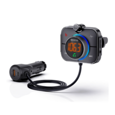 넥스트유 올인원 차량용 PD고속충전 블루투스 오디오 노이즈캔슬링 무선 카팩, Mix컬러, NEXT-6422BTC