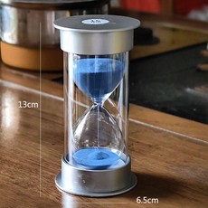 時間管理器沙漏計時器 兒童學習計時擺件, 1個, 天藍,30分