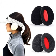 [1+1] 이어워머 귀마개 낚시 등산 자전거 골프 방한 캠핑 똑딱이, 그레이, 2개