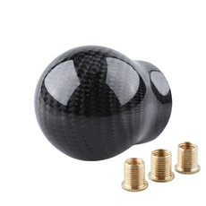 향상된 운전 느낌을 위한 카본 파이버 수동 변속기 노브 범용 5/6단 기어 스틱 헤드 리미터 어댑터 포함, 03 No mark