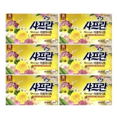 샤프란아로마시트 샤프란섬유유연제 코튼블라썸 50매 6개, 1개
