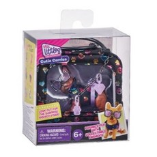 Moose Real Littles 可愛寵物提袋 - 迷你寵物玩具, 1個, 黑色包