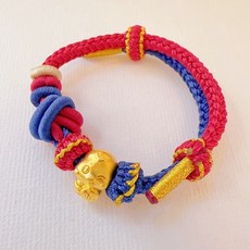 儒家寶寶 9999純金 抱福蛇/花鈿蛇 生肖編織手繩 彌月金飾