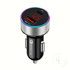 시거잭 충전기 QC3.0 PD 고속충전 S-2 블랙 차량용 스마트폰 충전 1개입