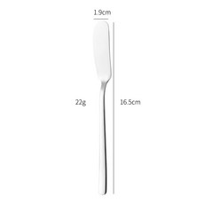 日式牛油刮 304不鏽鋼黃油鏟 奶酪果醬塗抹器, 銀色, 1個