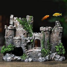 (GTS42530)수족관 꾸미기 성벽 장식(레드), 1개