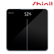 신일 전자식 정밀측정 강화유리 LED 디지털 체중계, SHM-5025, 블랙, 1개