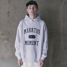마크엠 마크 더 모먼트 슬로건 스티치 포인트 후디 MIIBA8601