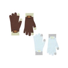 와키윌리 스트라이프 니트 장갑 s 441092, 브라운